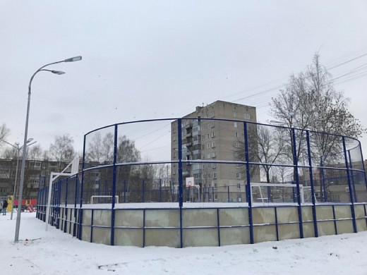 В сквере «Буратино» появилась новая спортивная площадка